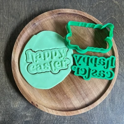 Easter Themed Cookie Cutter + Embosser Set