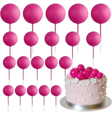 Barbie Pink Ball Cake Topper Set, 11