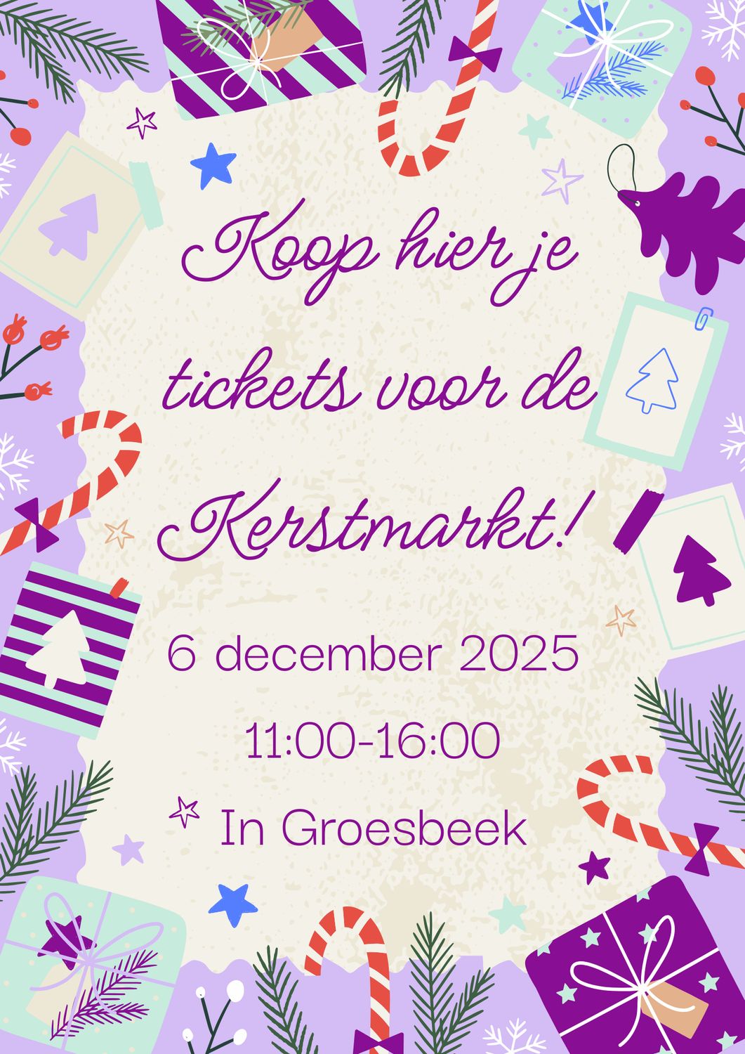 Ticket Kerstmarkt 25-jarig jubileum 6 december 2025