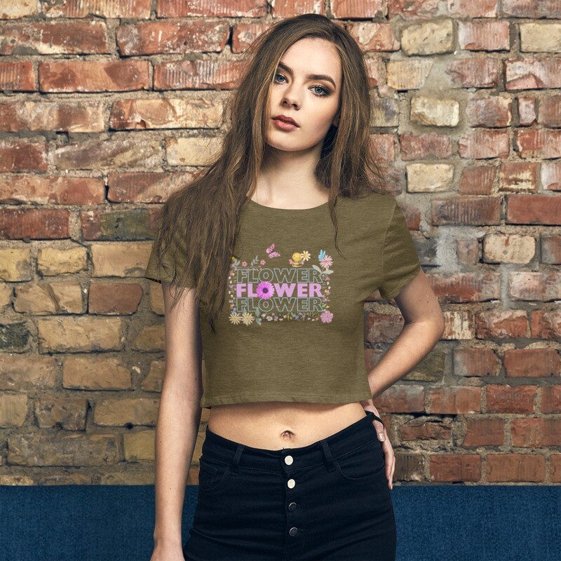 Women’s Flower Crop Tee