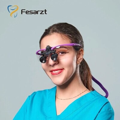 Dental Surgical Magnifier Dental Loupes Optical Magnifier Wide Field of View 3.5X 420mm Dentistry Lab Binocular Magnifying Glass