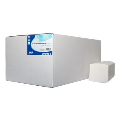Handdoekpapier Euro Z-fold, flushable, cellulose - 2 laags