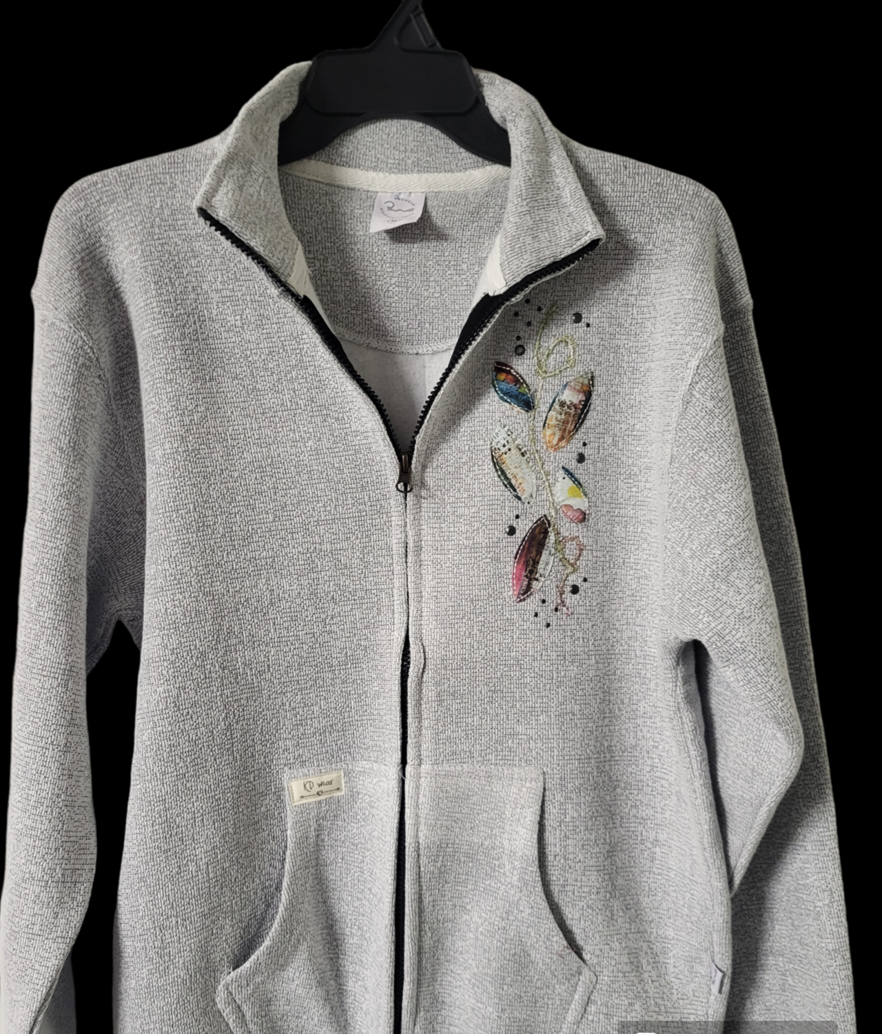 Embellished full zip cardigan