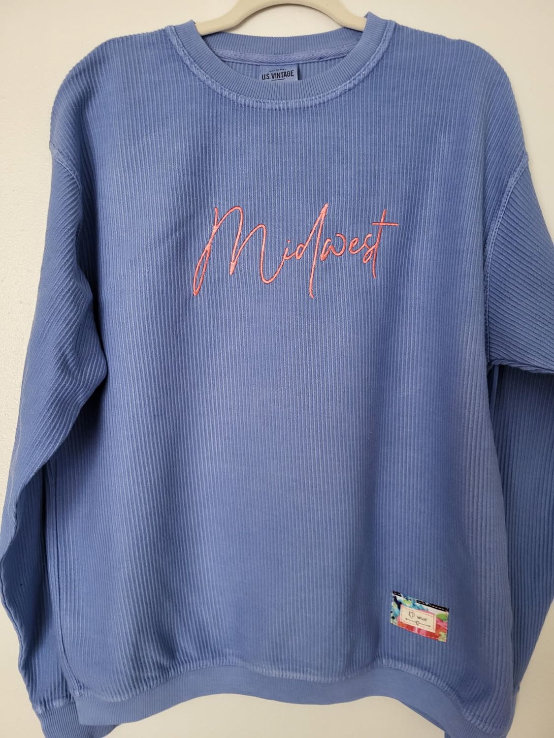 Ribbed crewneck