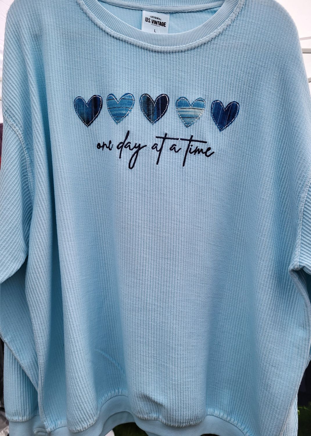 Ribbed crewneck top
