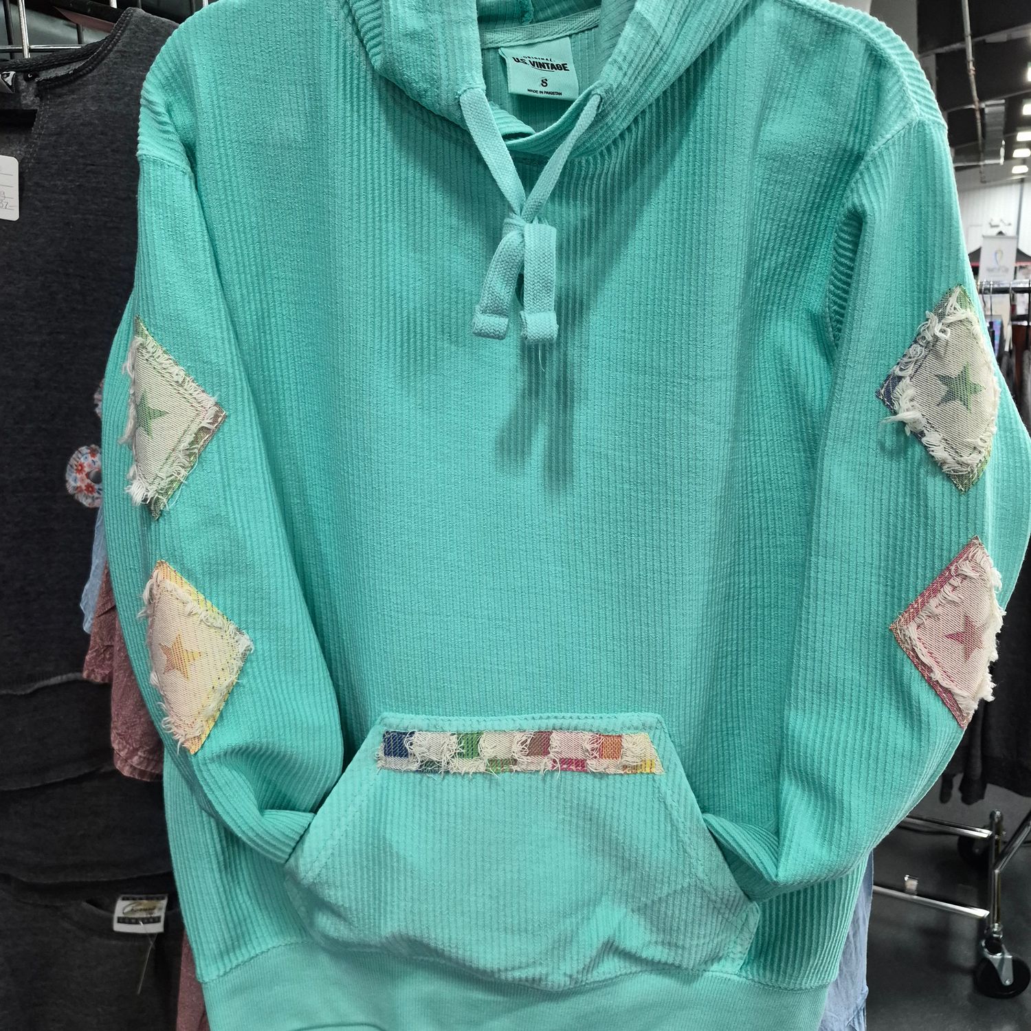 Ribbed hoody