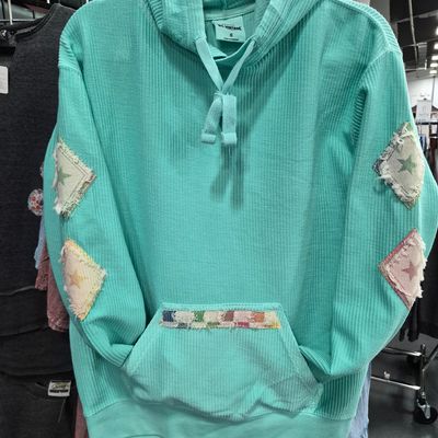 Ribbed hoody