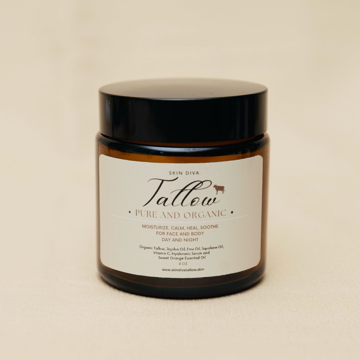Skin Diva Tallow Beauty Cream With Vitamin C