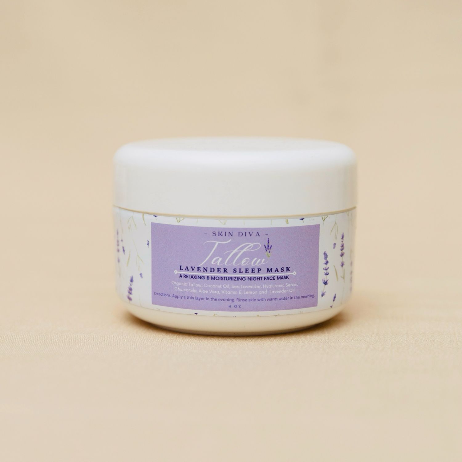 Skin Diva Tallow Lavender Overnight Mask