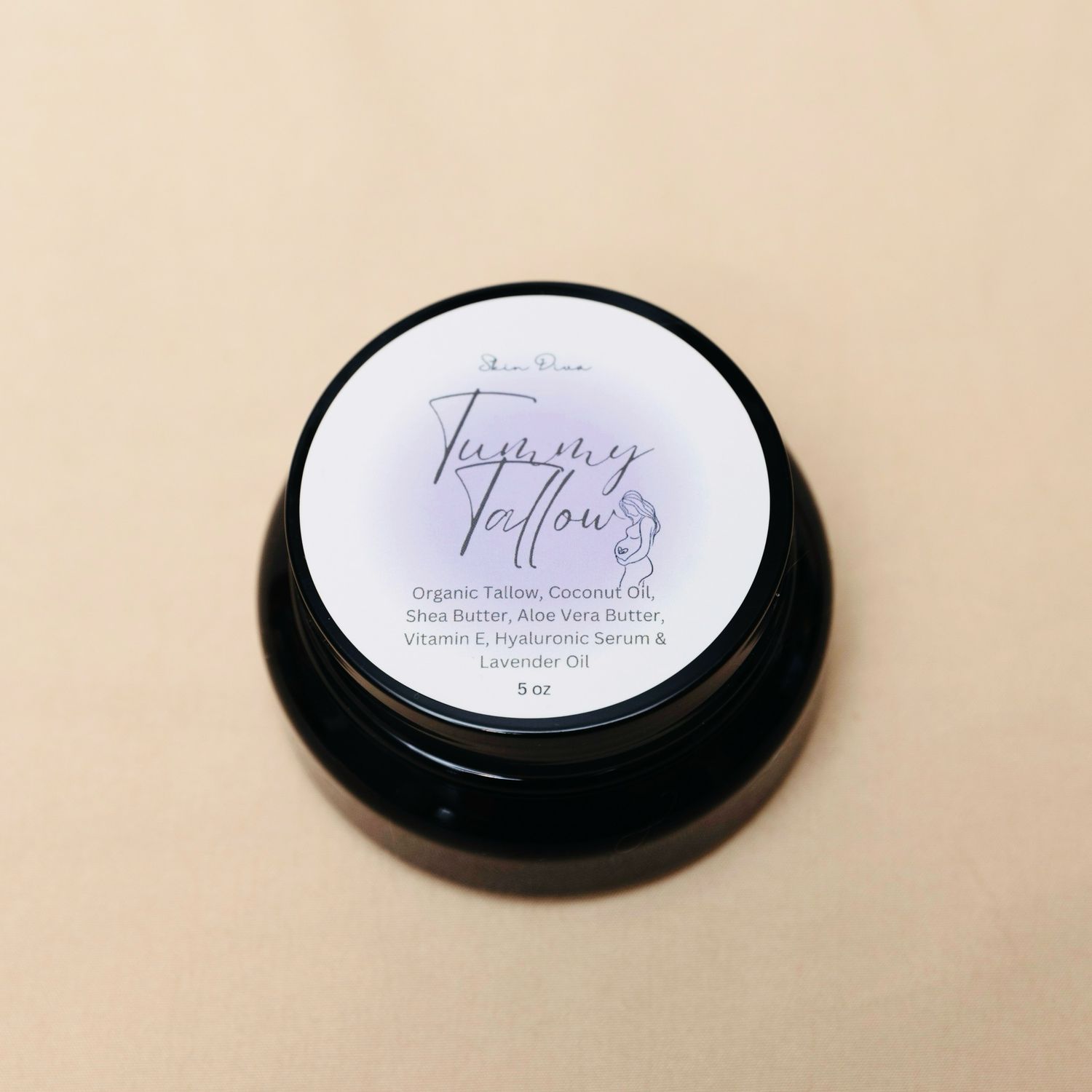 Skin Diva Tallow Tummy Pregnancy Whipped Balm Lavender Scent