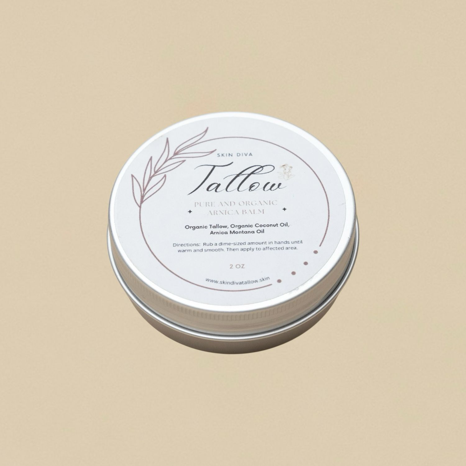 Skin Diva Organic Tallow Arnica Balm