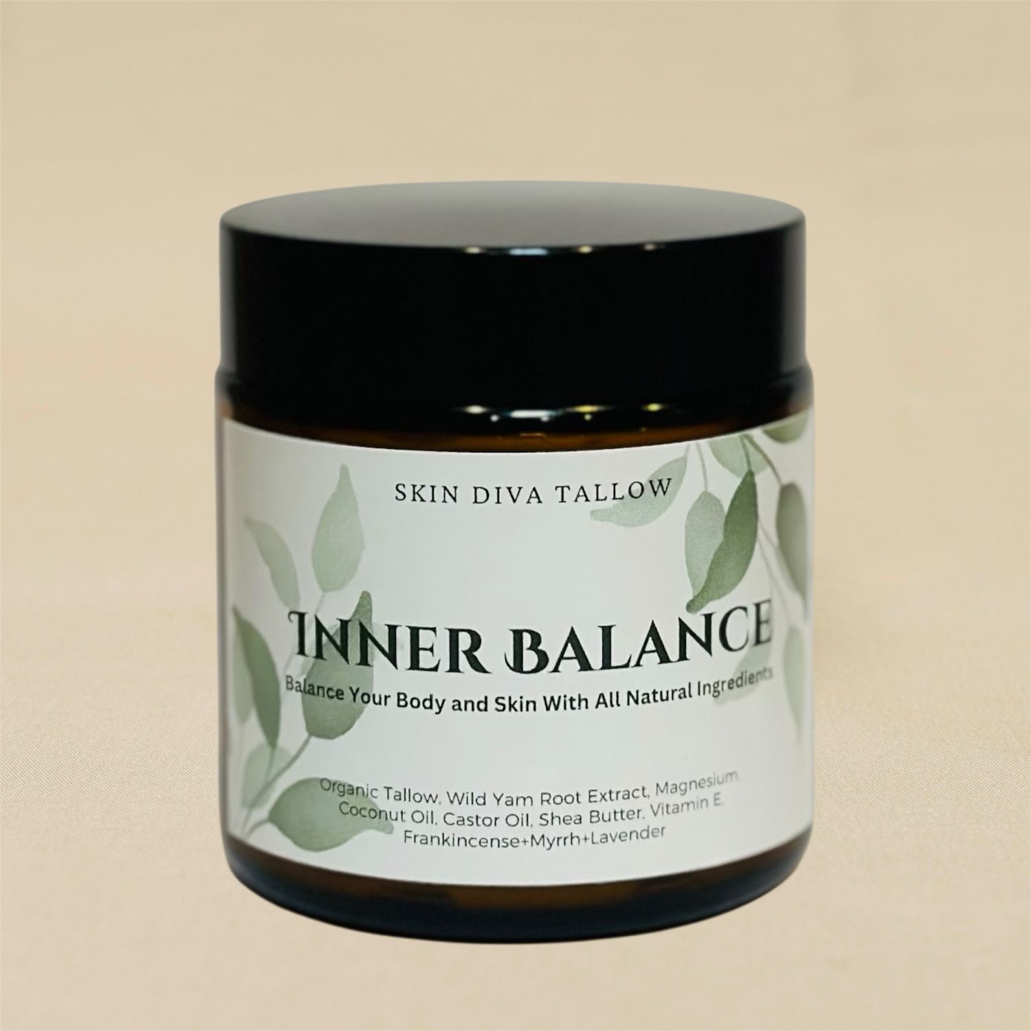 Skin Diva Tallow Inner Balance With Wild Yam, Magnesium 4 oz