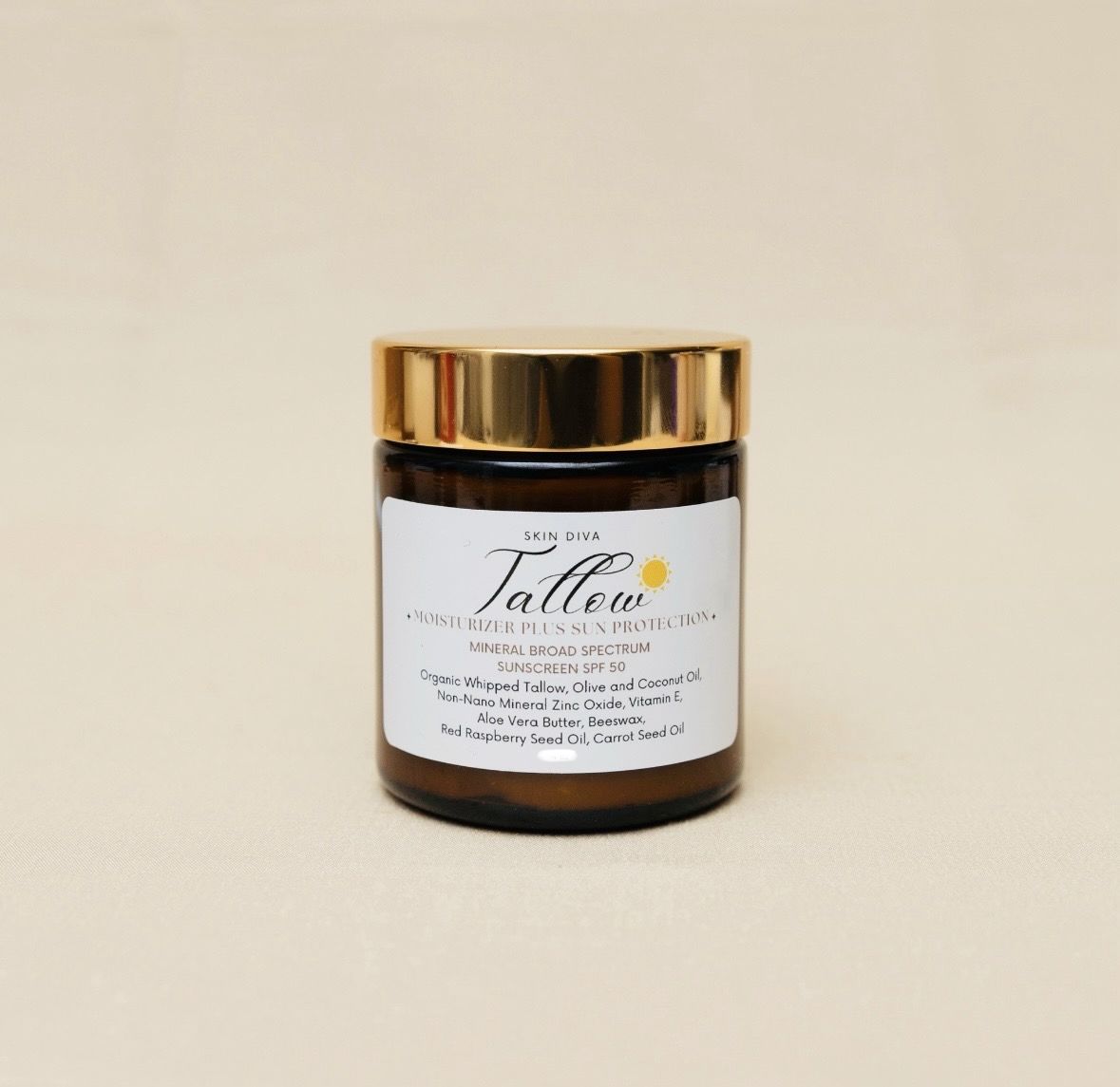 Skin Diva Tallow Beauty Cream with Sun Protection