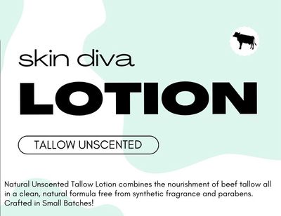 Skin Diva Tallow Lotion -Unscented