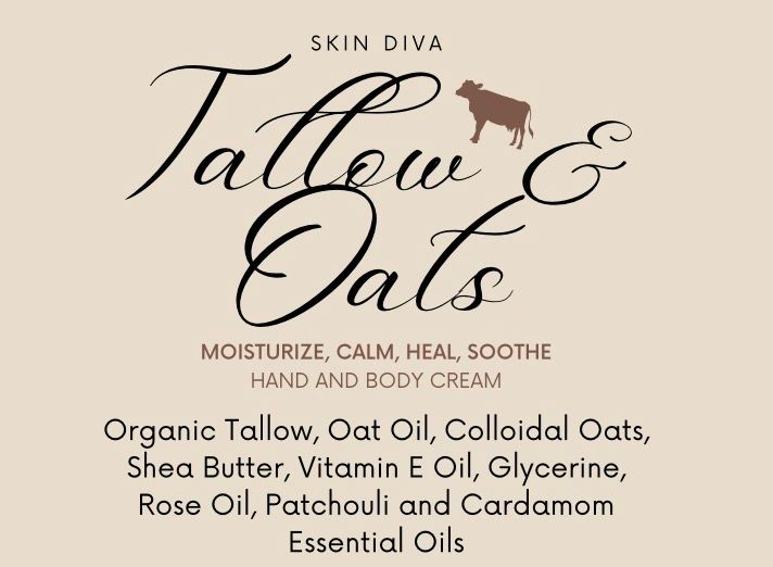 Skin Diva Tallow And Oats Hand And Body Cream