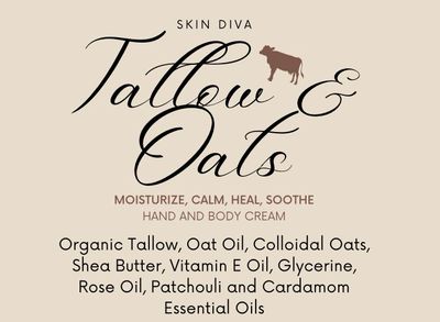 Skin Diva Tallow And Oats Hand And Body Cream