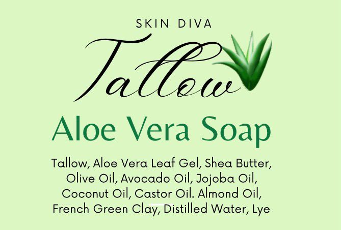 Skin Diva Tallow And Aloe Vera Soap Bar
