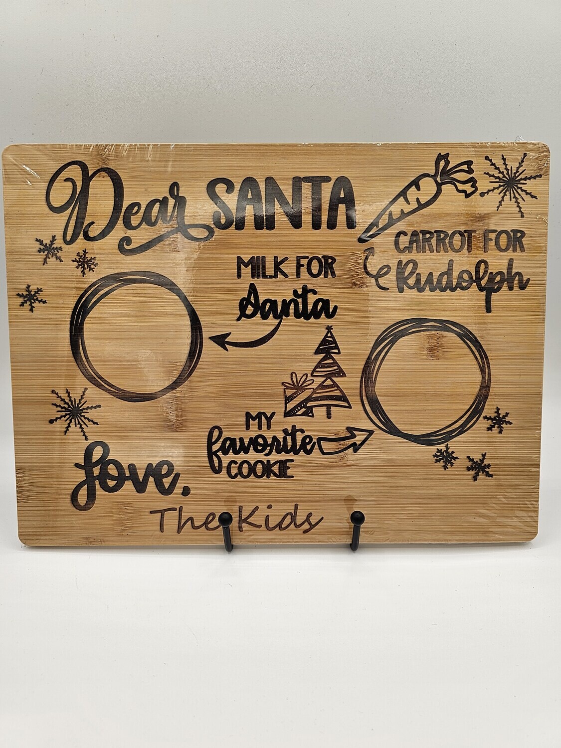 Holiday Cutting Board CUSTOM NAMES (Laser Engraved) 