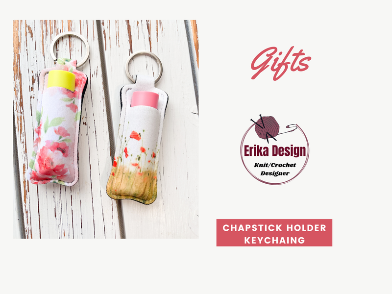 Lipstick/chapstick holder keychain