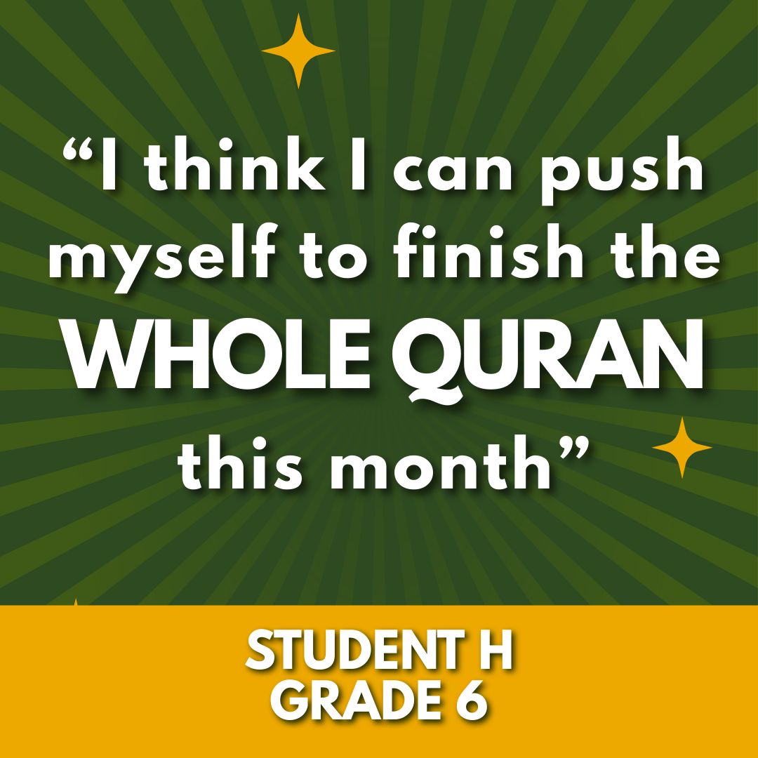 Quran-a-thon Fundraising - Student H