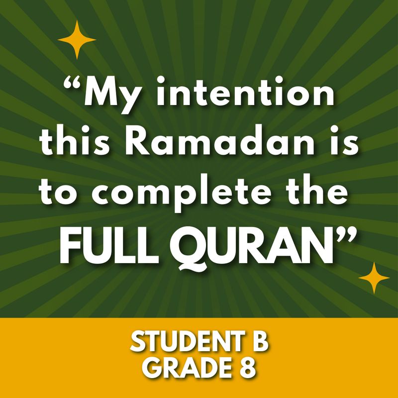 Quran-a-thon Fundraising - Student B