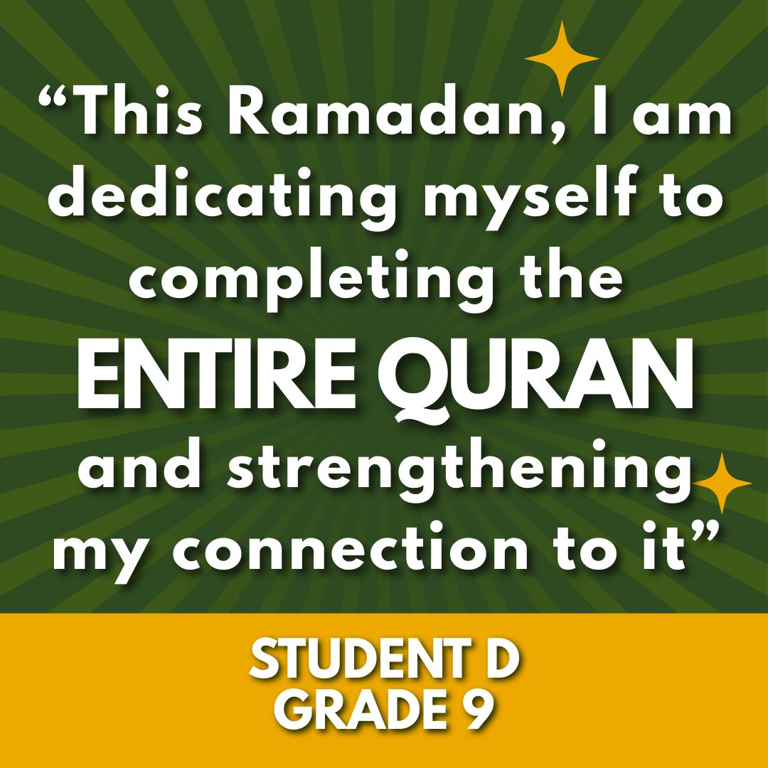 Quran-a-thon Fundraising - Student D