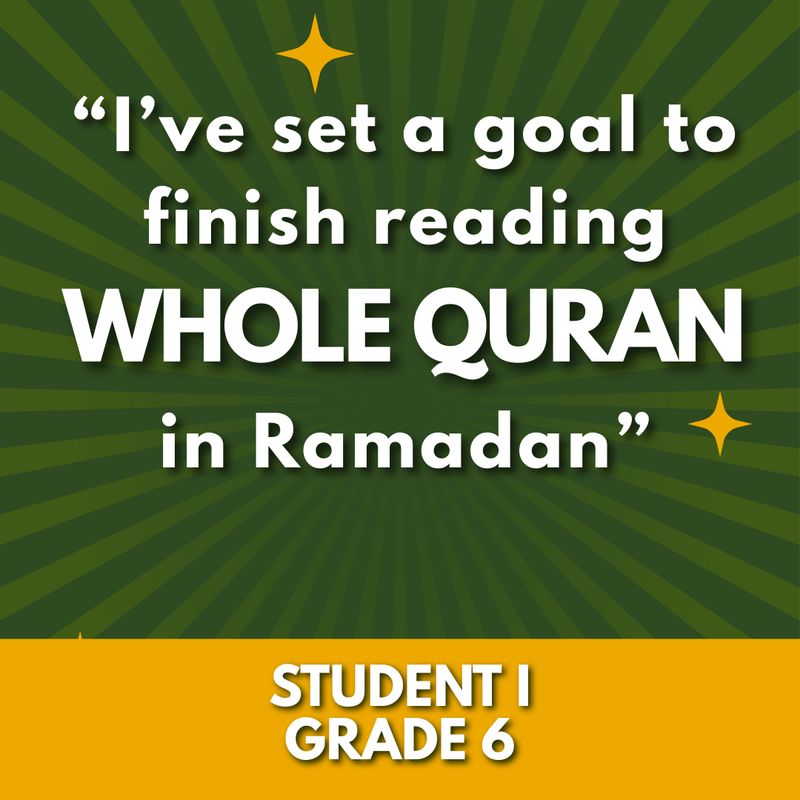 Quran-a-thon Fundraising - Student I