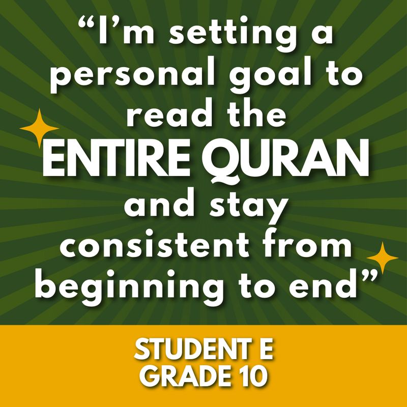 Quran-a-thon Fundraising - Student E