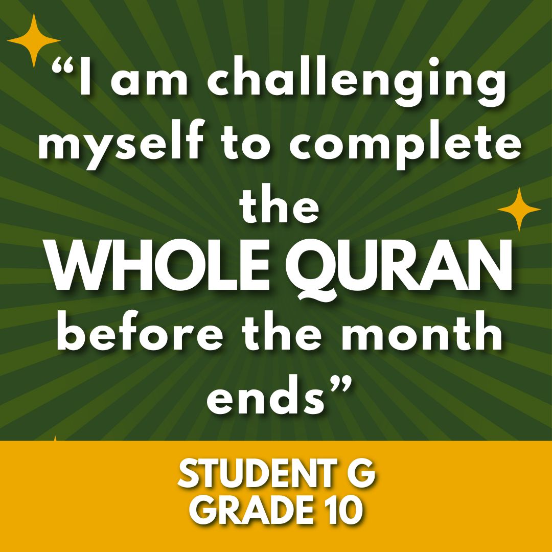 Quran-a-thon Fundraising - Student G