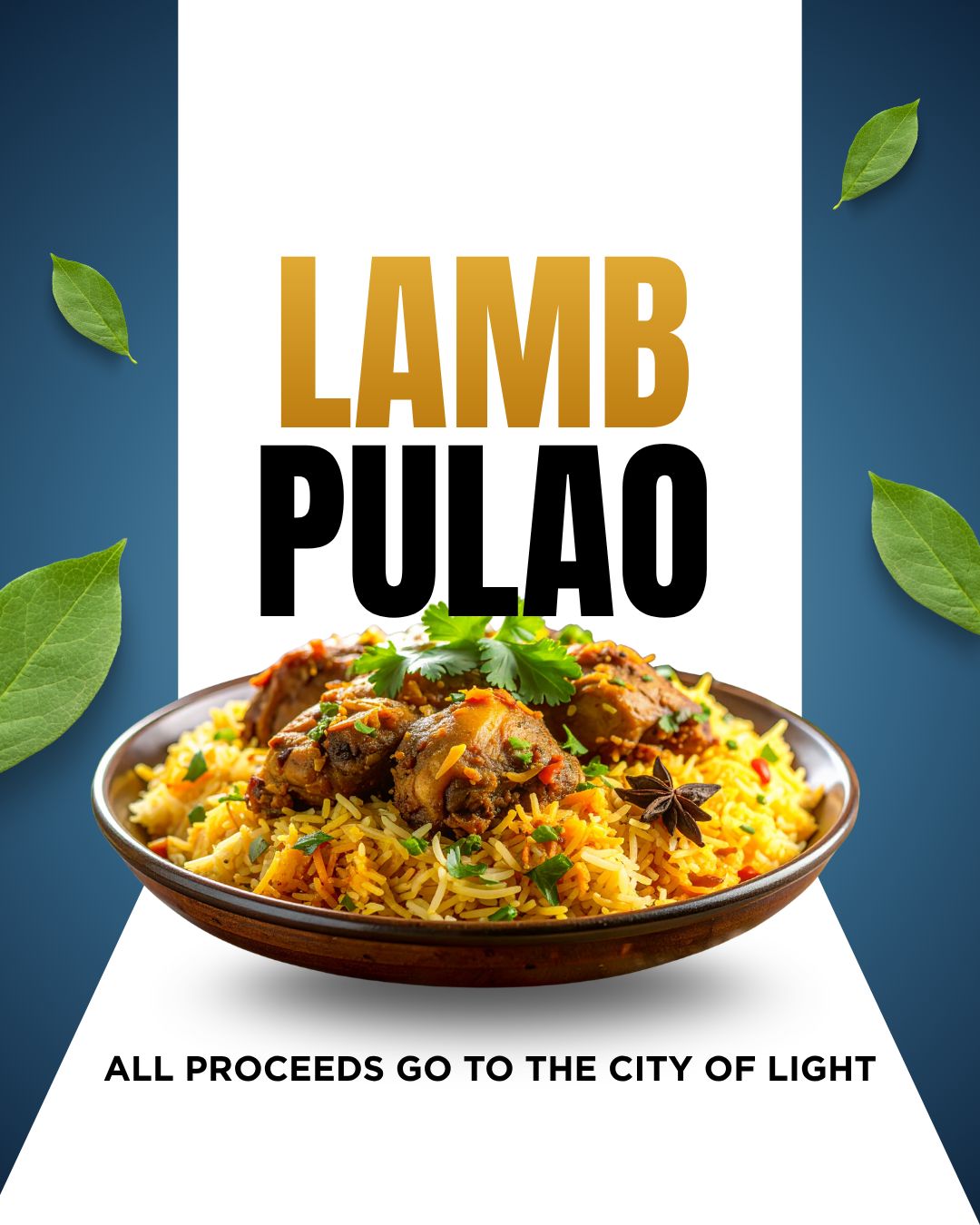 SADAQA: Feed 1 Person Lamb Pulao