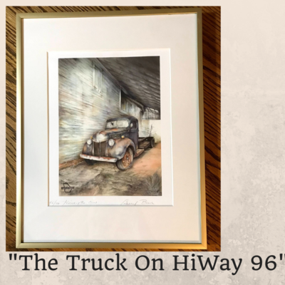 The Truck On HiWay 96 Framed 8 x1 0