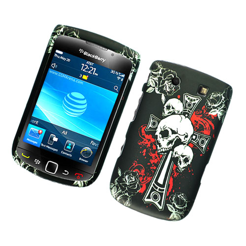 Blackberry 9800 Torch Hard Case blk w/ design on the back