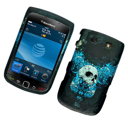 Blackberry 9800 Torch Hard Case blk w/ design on the back