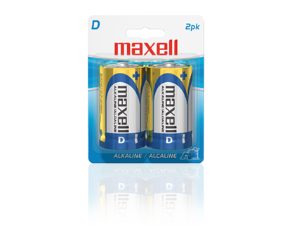 Batteries alcaline  format D paquet de 2 de Maxell