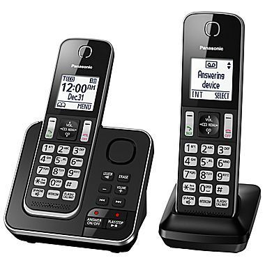 Système téléphonique sans fil numérique avec 2 combinés avec répondeur de Panasonic