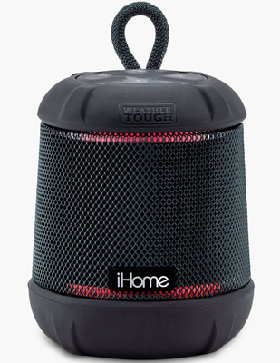 Haut-Parleur Bluetooth Antichoc Étanche avec Éclairage D&#39;accent et Mega Batterie Noir