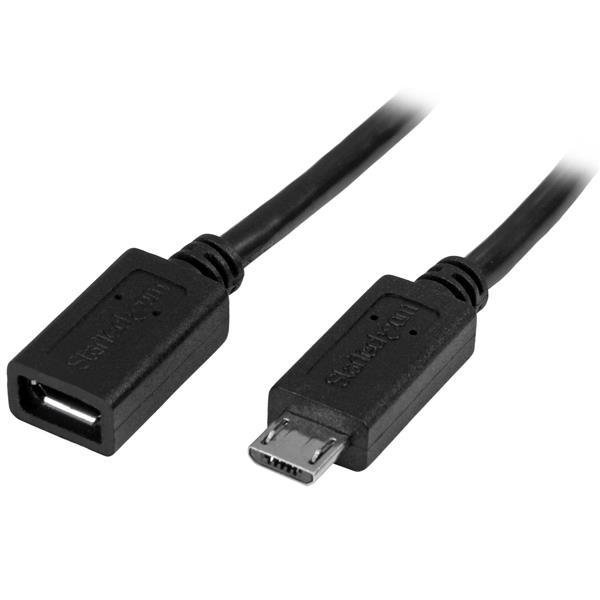 Câble d'extension Micro USB à USB femelle de 50 cm - M/F USBUBEXT50CM de Startech