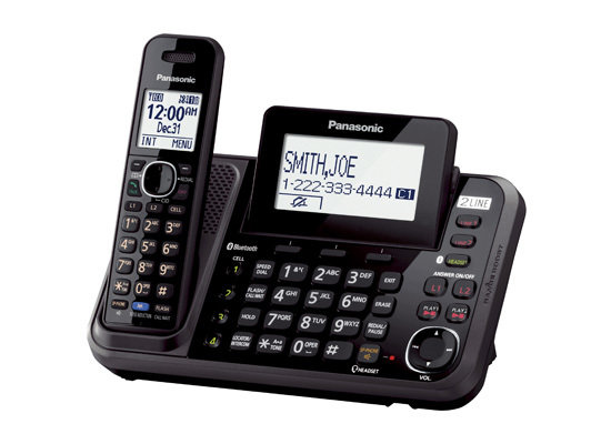Téléphone sans fil à 2 lignes avec liaison cellulaire  KX-TG9541B de Panasonic
