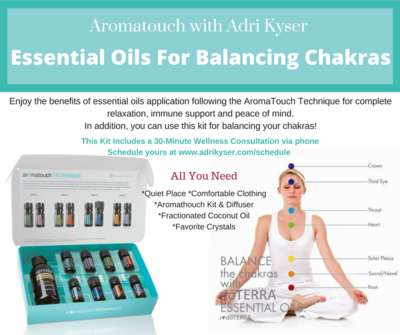 AromaTouch Kit with Diffuser ~ Balancing Chakras Kit