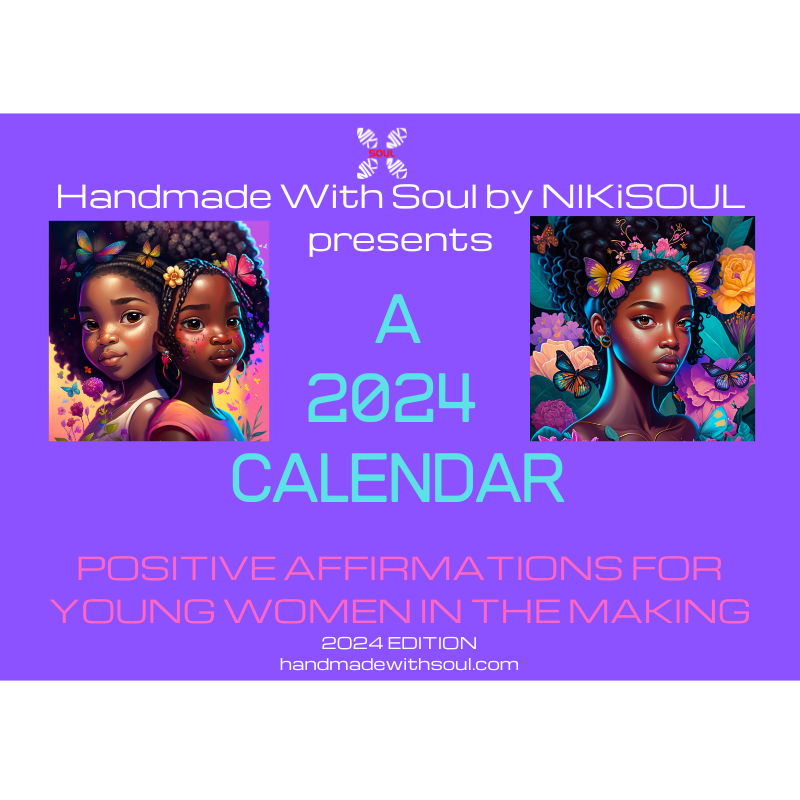 2024 Calendar - Girls Affirmations