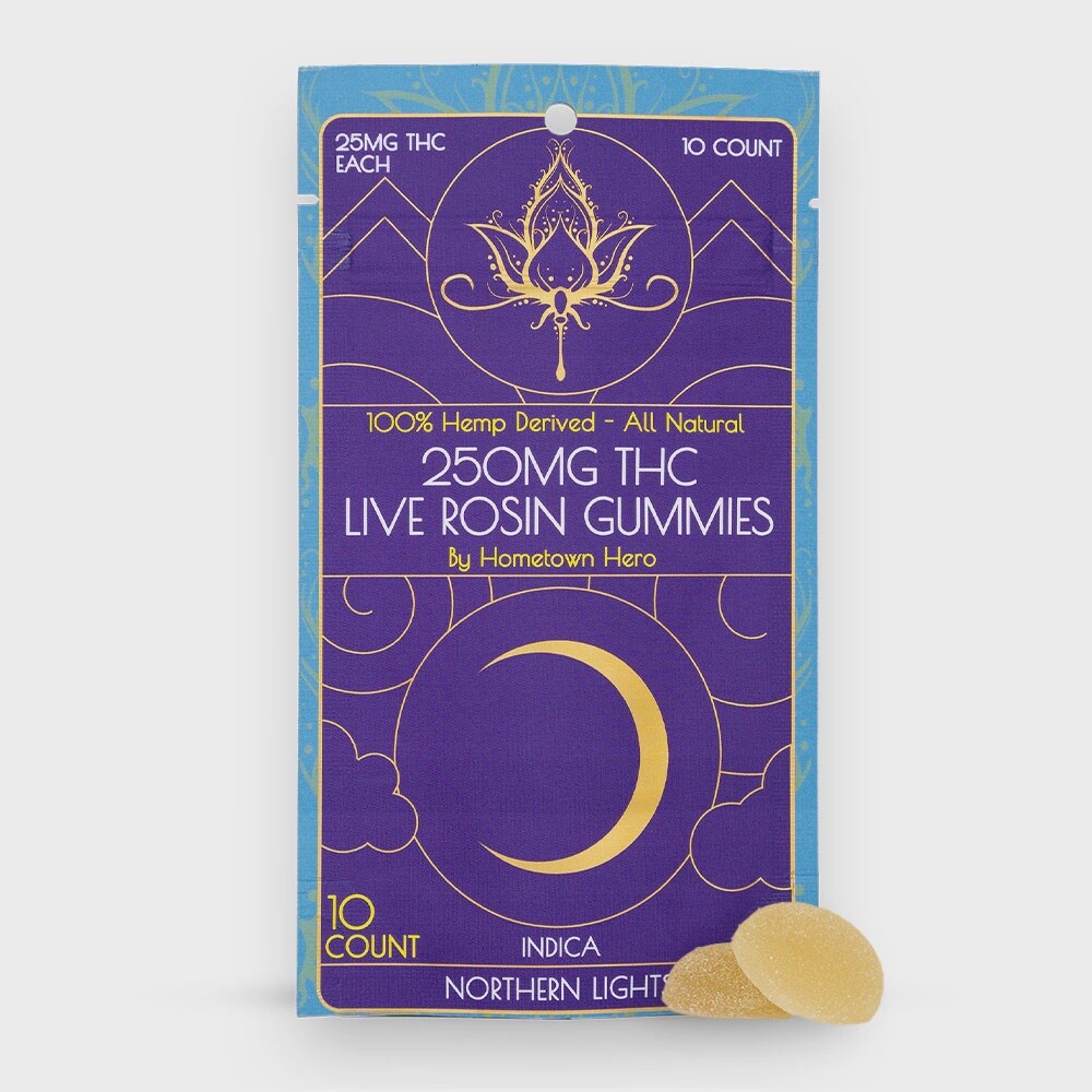 Northern Lights - Delta-9 Live Rosin Gummies