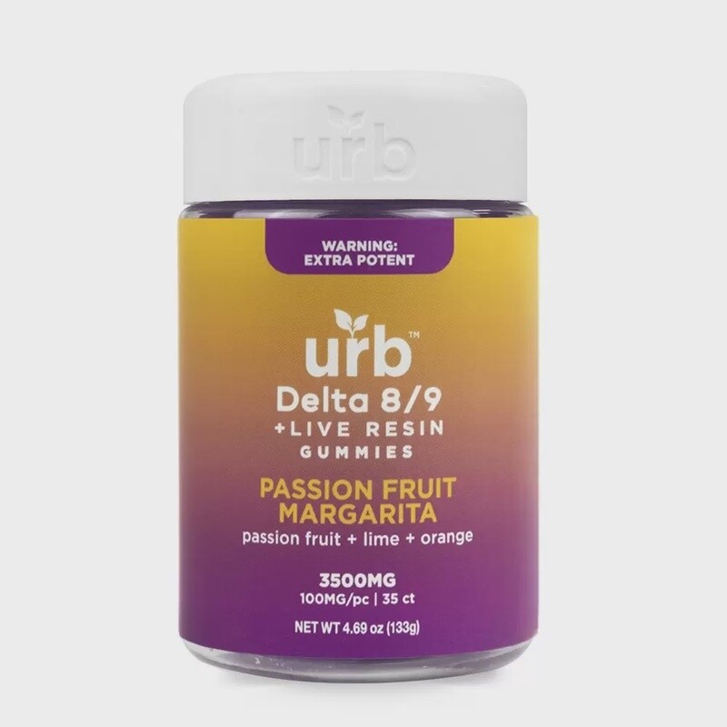 D8/D9 THC Gummies 3500MG – Passionfruit Margarita