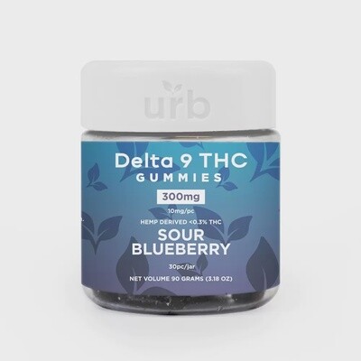 D9 THC Gummies 300MG – Sour Blueberry