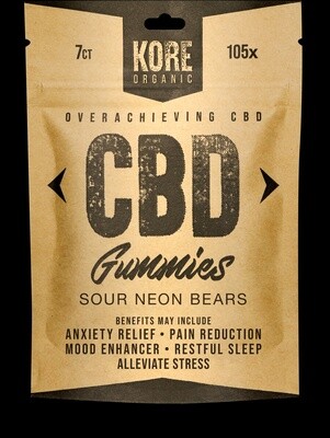 Kore CBD Gummies 105 mg 7 count