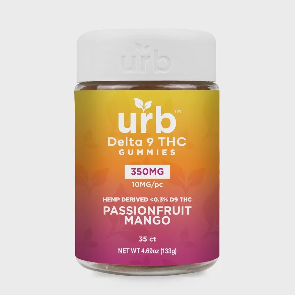 D9 THC Gummies 350MG – Passionfruit Mango