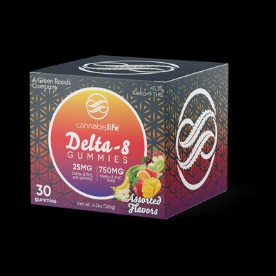 Cannabislife Delta8 THC Gummies Assorted Fruit