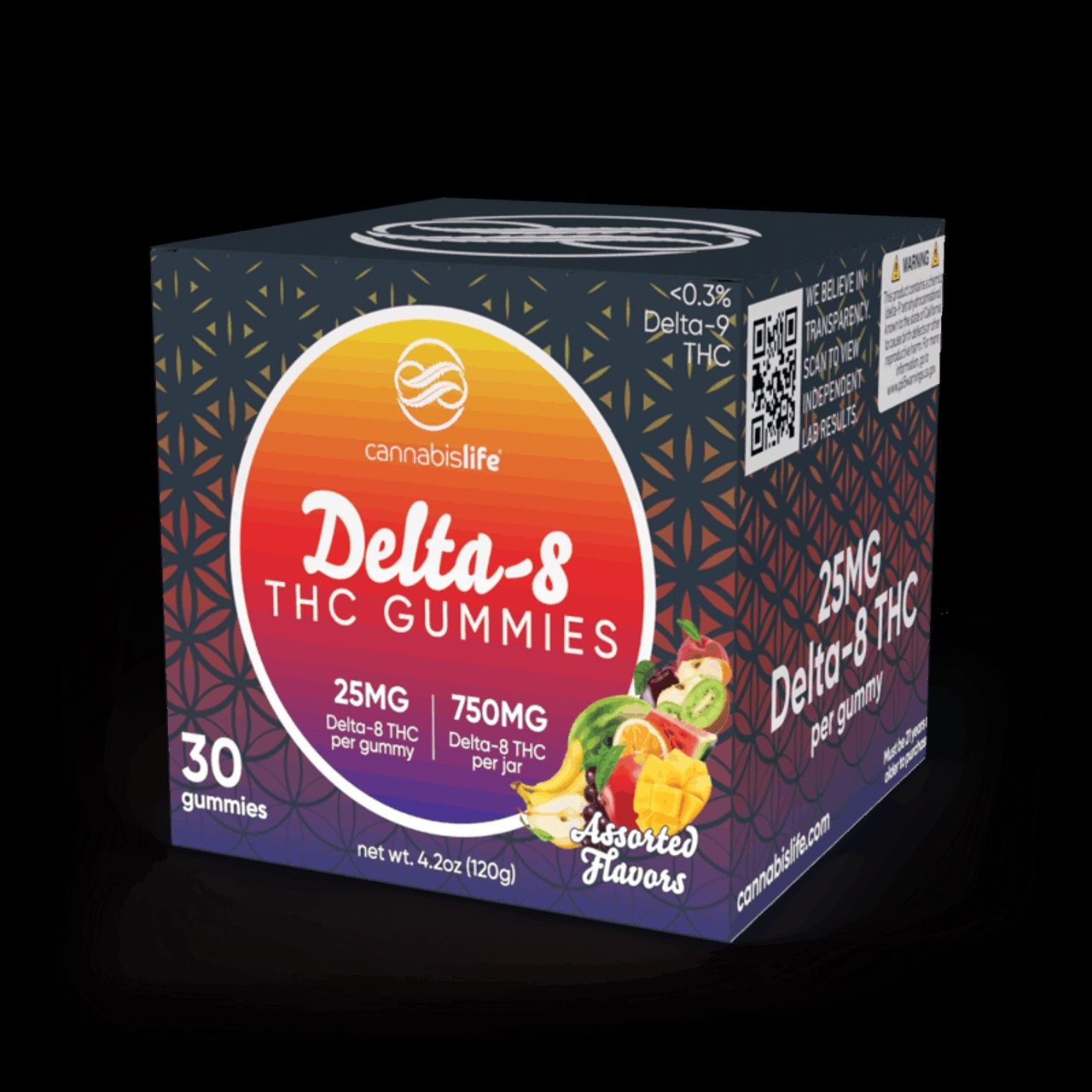 Cannabislife Delta8 THC Gummies Assorted Fruit