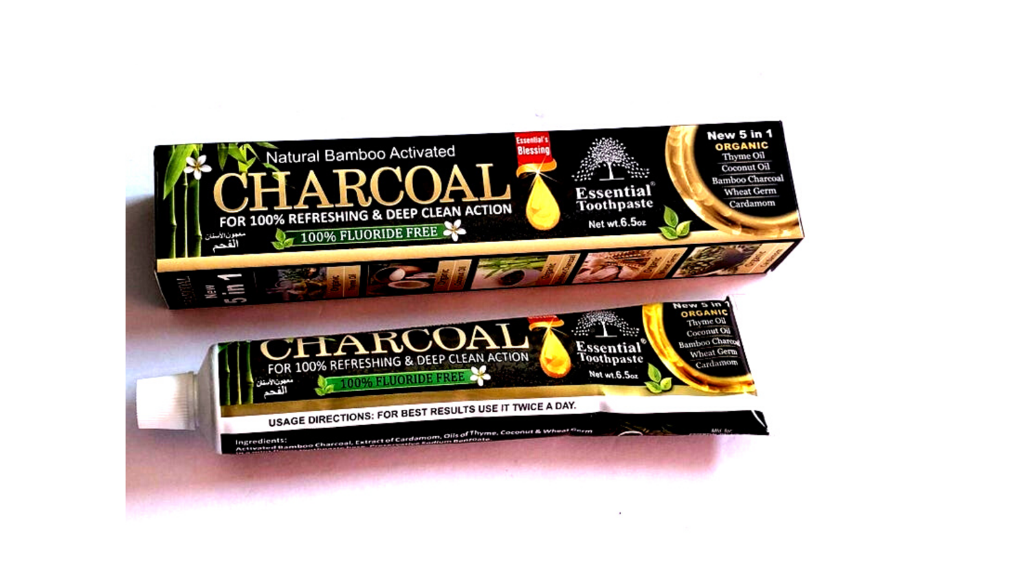 Natural Bamboo Activated Charcoal Toothpaste