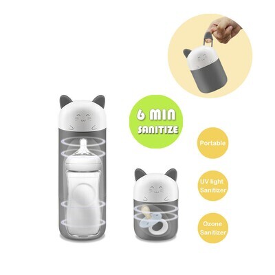 Portable UV Ozone Nipple, Baby Feeding Bottle Rechargeable Sterilizer