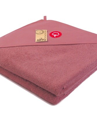 AR732 Toddler Hooded Towel - 100x100 cm - Old Pink
